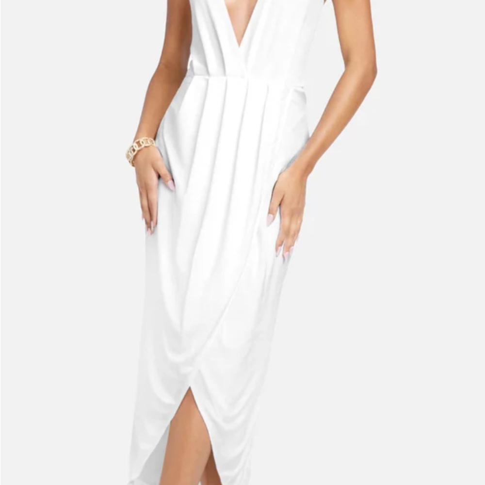 bebe Chic White High Low Dress
